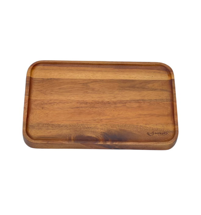 Khay gỗ Kaiyo hình chữ nhật, kích thước 30x20x2cm KWT-7053