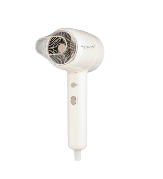 Máy sấy tóc ion âm hai chiều nóng lạnh Kaiyo, model KHD- 418, màu trắng kem KHD-4199