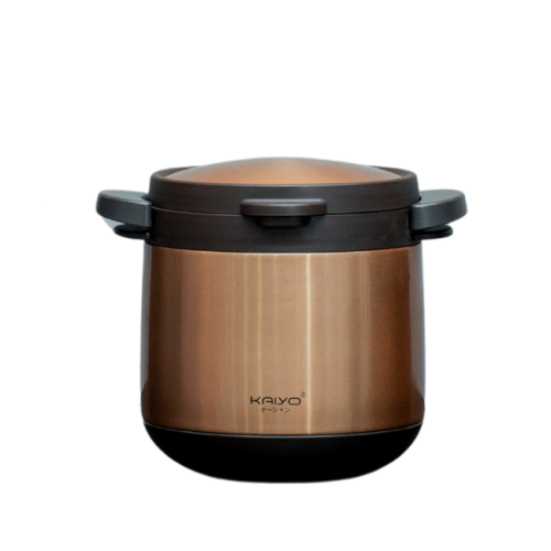 Nồi ủ chân không 2 tay cầm Kitchen Mate Kaiyo, dung tích 4,5L, màu vàng KTC-6896